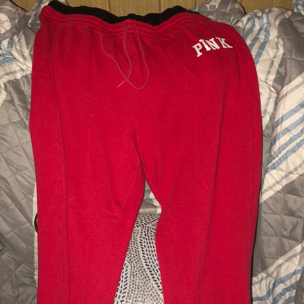 Pink sweat pants
